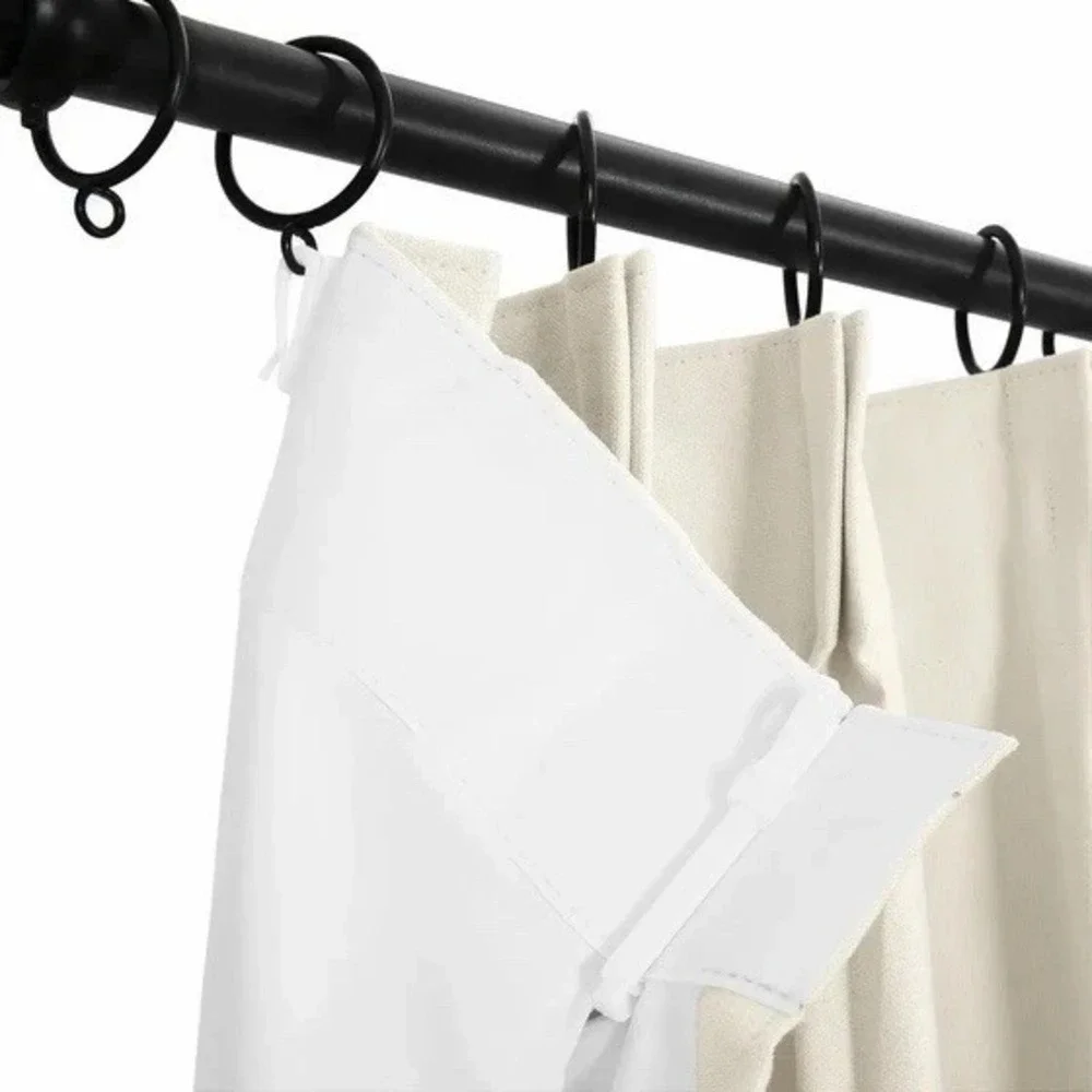TWOPAGES Lila Thermal Insulated Pleated Curtains Soft Pink (2) 52